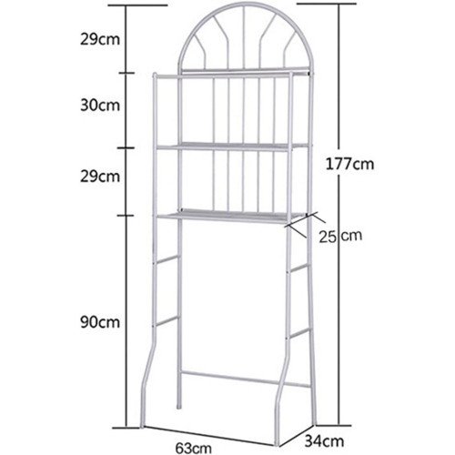 Organizador de Baño Metal de 3 estantes Blanco P2112-0001