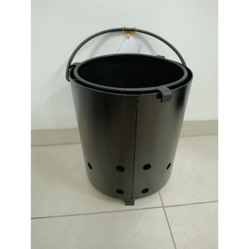 Balde para carbón con soporte para olla