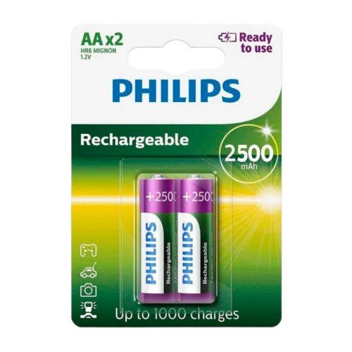 Pilas Recargables AA - Philips