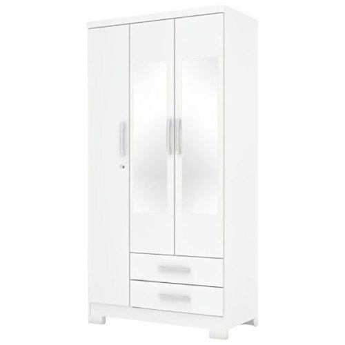 Ropero Henn Acai 3 puertas 2 cajones con espejo