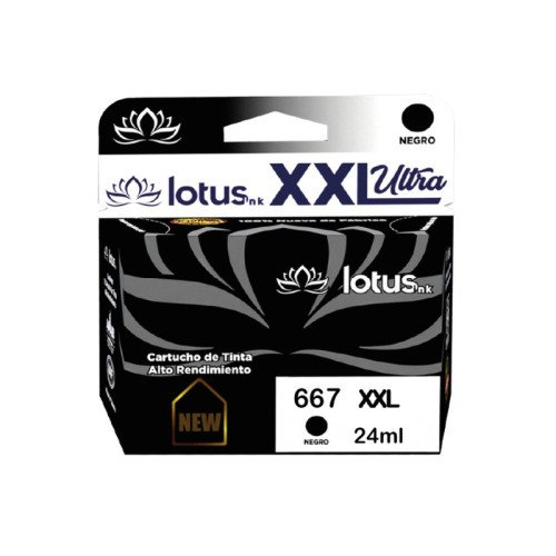 Tinta Printers Lotus 667 XXL Negro