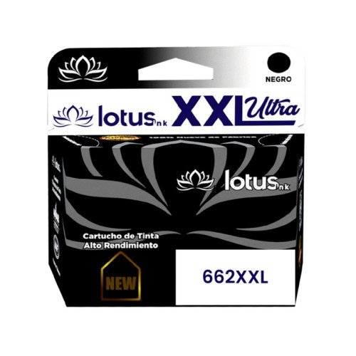 Tinta Printers Lotus 662 XXL Negro