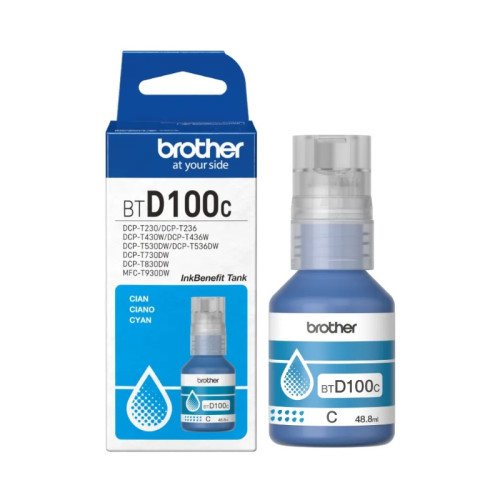 Tinta Brother BTD100C Cyan