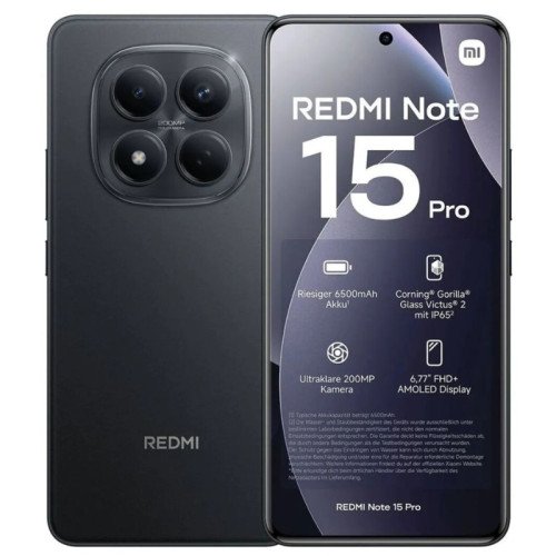 Cel Xiaomi Redmi Note 15 Pro 5G 256/8GB Negro