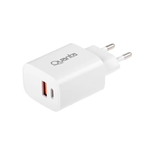 Cargador Quanta USB-A y USB-C 20W QTCACR2