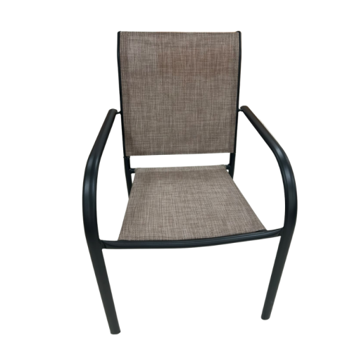 Silla Metal Apilable Marrón (Abierto)