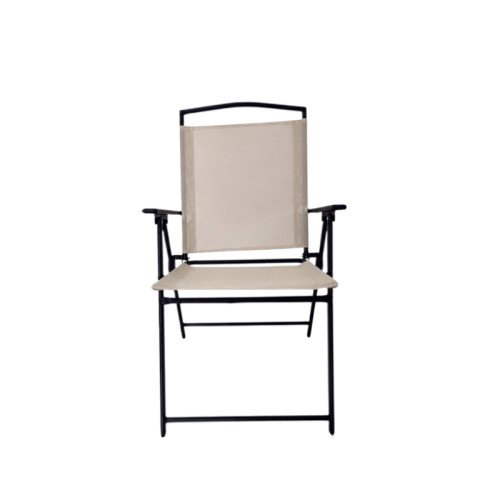 Silla Plegable Metal (Crema)
