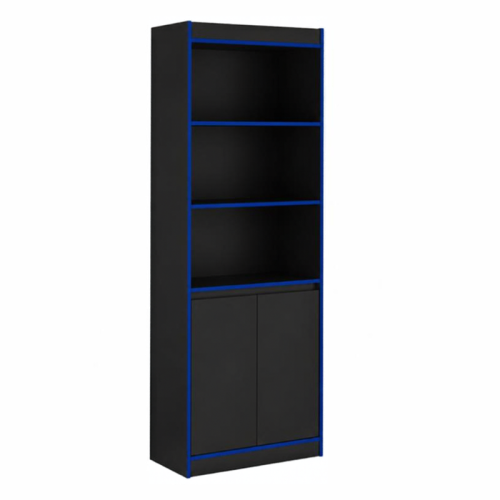 Armario Gamer 2 puertas GTX PAT (Negro/Azul)