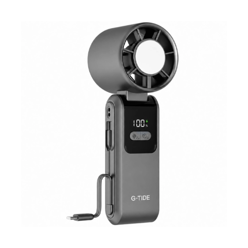 Ventilador Mini + Cargador Portatil G-TIDE FH02 (Gris)