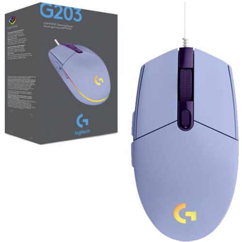 Mouse Gaming Logitech G203 (Lila)