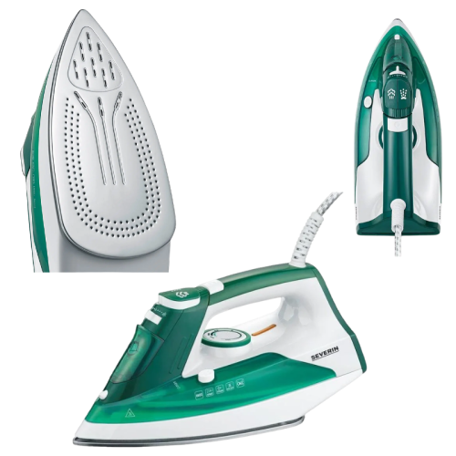 Plancha a Vapor Severin (Blanco/Verde)