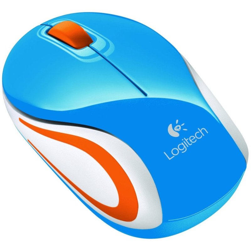 Mouse mini Wireless Logitech M187 (Azul)
