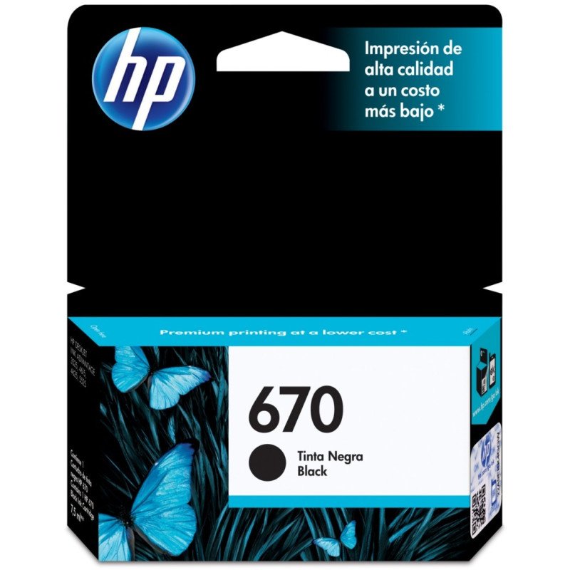 Tinta HP 670 (Negro)