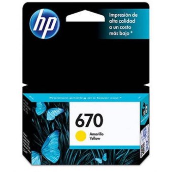 Tinta HP 670 (Amarillo)