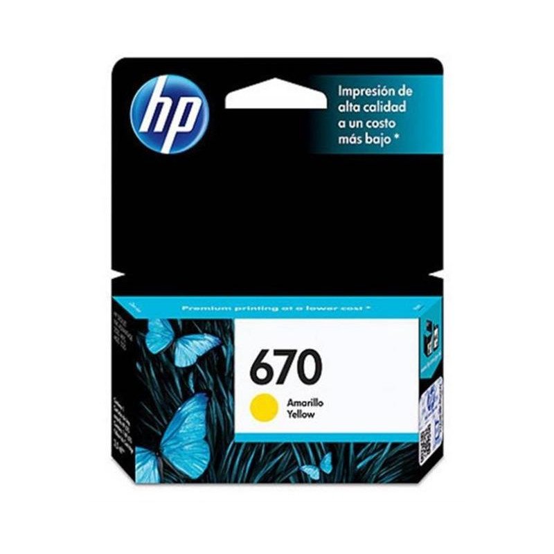 Tinta HP 670 (Amarillo)